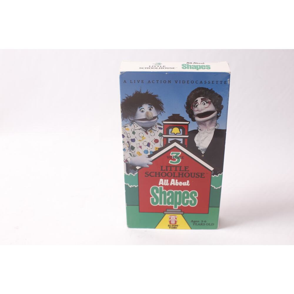 Little Schoolhouse All About Shapes Volume 3 VHS 1990 Videotape ~ 260317-WH 992